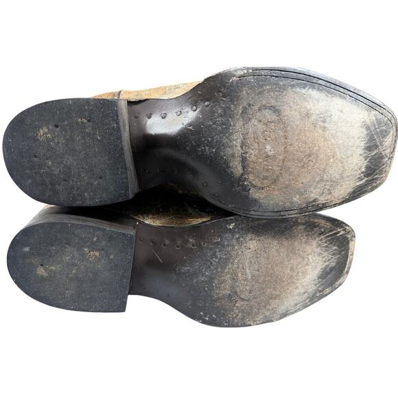 Women’s J.B. Dillon Reserve Distressed Turquoise Patina Western Boots – Size 11B - Picture 8 of 11